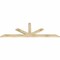 Ekena Millwork Saratoga Rough Sawn Timber Gable Bracket, Douglas Fir, 84"W x 28"H x 2"D x 4"F, 8/12 Pitch GBW084X28X0204SAR00RDF - alternate 4